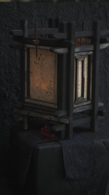 Jarrah Wood Lantern.