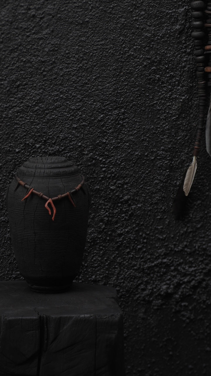 Helios, Wood Vessel.